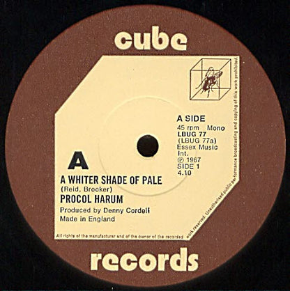 Procol Harum : A Whiter Shade Of Pale (12", Mono)