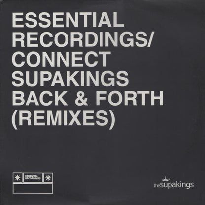 The Supakings : Back & Forth (Remixes) (12", Promo)