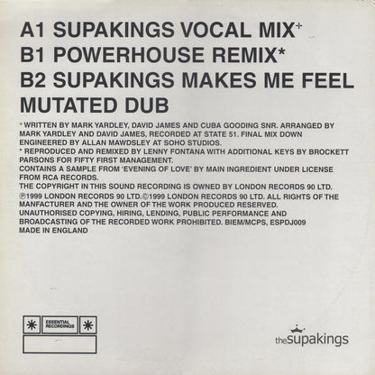 The Supakings : Back & Forth (Remixes) (12", Promo)
