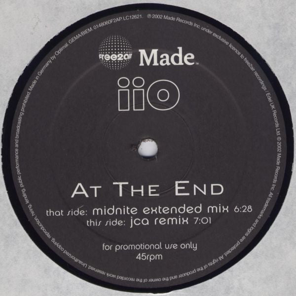 iiO : At The End (2x12", Promo)