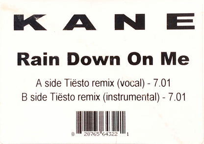 Kane (2) : Rain Down On Me (Tiësto Remixes) (12", W/Lbl)