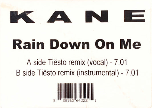 Kane (2) : Rain Down On Me (Tiësto Remixes) (12", W/Lbl)