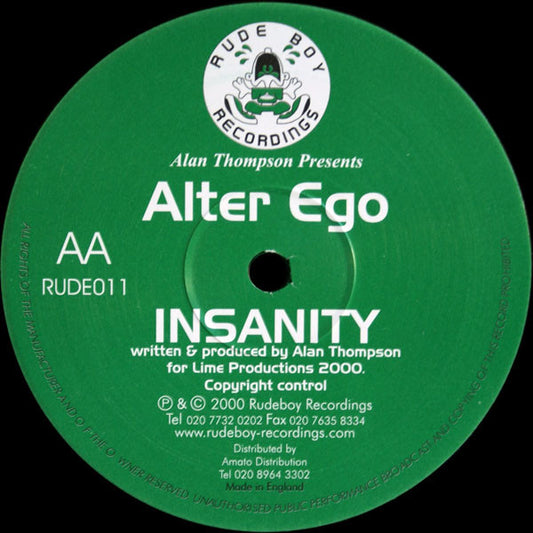 Alter Ego (2) : Reach Up / Insanity (12")