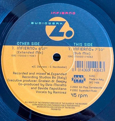 Audiowerk Z : Infierno (12")