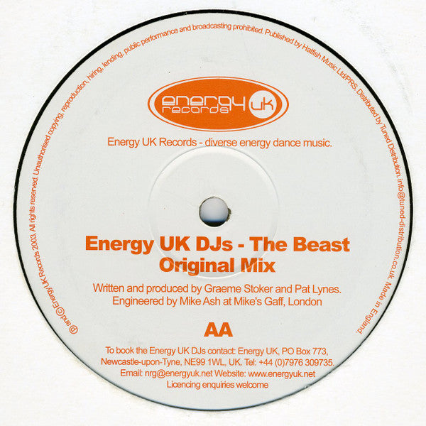 Energy UK DJs : The Beast (12")
