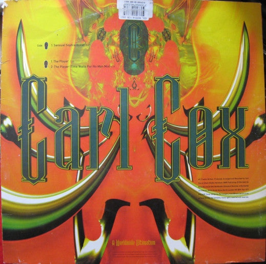 Carl Cox : Sensual Sophis-ti-cat / The Player (12", Single)