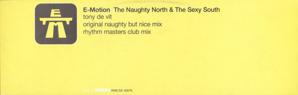 E-Motion : The Naughty North & The Sexy South (12", Promo)