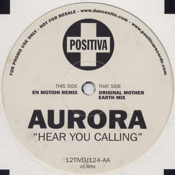 Aurora : Hear You Calling (12", Promo)