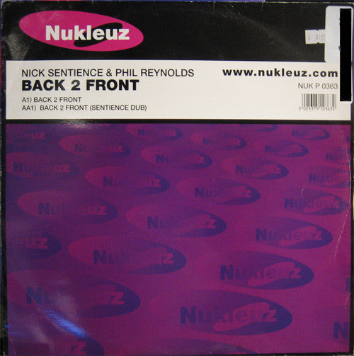 Nick Sentience & Phil Reynolds : Back 2 Front (12")