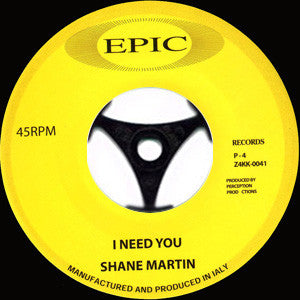 Shane Martin (2) / Lynne Randell : I Need You / Stranger In My Arms (7", RE)
