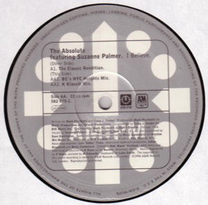 The Absolute Featuring Suzanne Palmer : I Believe (Swing 52 / K Klass Mixes) (12")