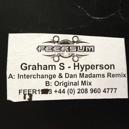Graeme S : Hyperson (12", W/Lbl)