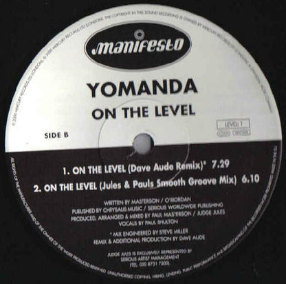 Yomanda : On The Level (12")