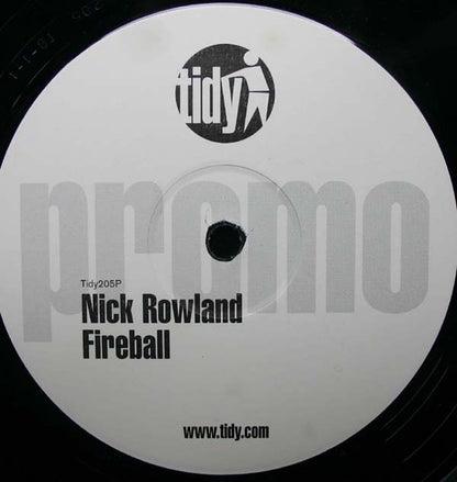 Nick Rowland : Overdrive / Fireball (12", Promo)