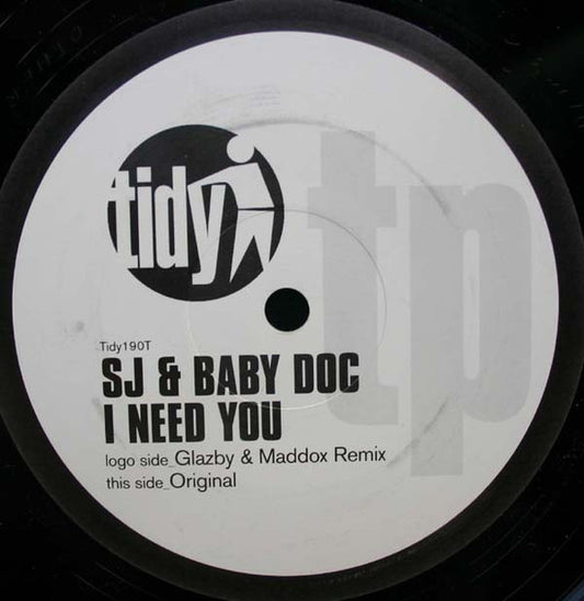 Baby Doc & S-J : I Need You (12", TP)
