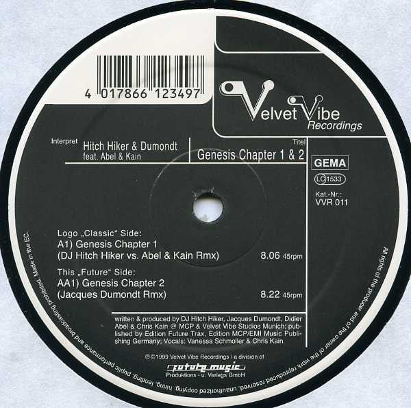 Hitch Hiker & Jacques Dumondt feat. Abel & Kain : Genesis Chapter 1 & 2 (12")