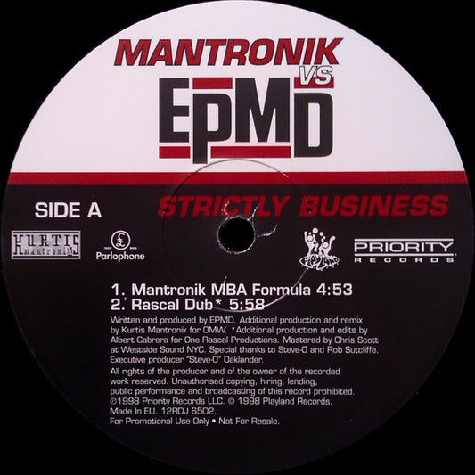 Mantronik* vs. EPMD : Strictly Business (12", Promo)