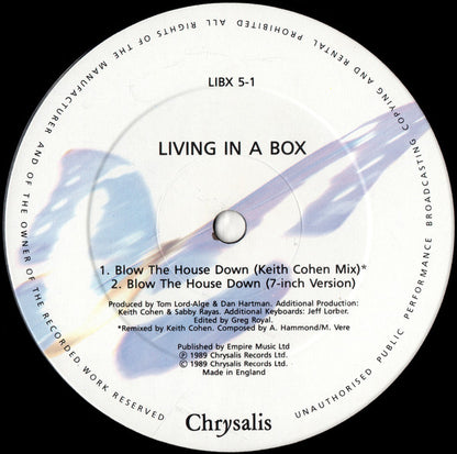 Living In A Box : Blow The House Down (12", Single)