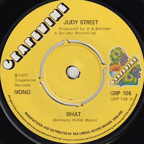 Judy Street : What (7", Single, Mono, RE)