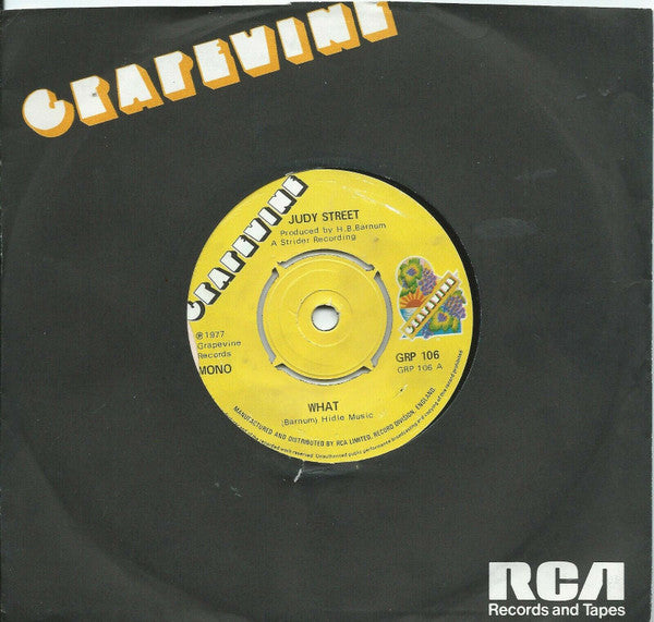 Judy Street : What (7", Single, Mono, RE)