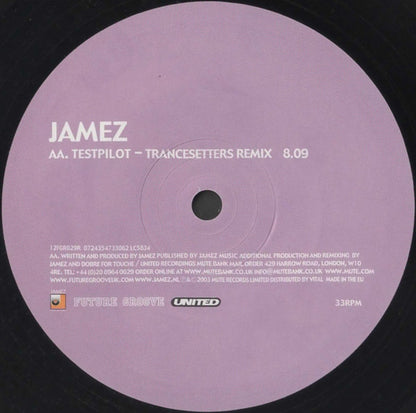 Jamez : Energy Of Life (12")