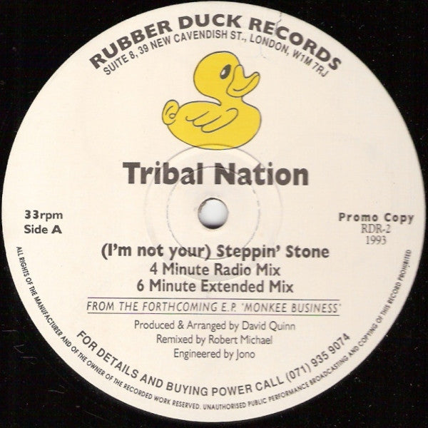 Tribal Nation (3) : (I'm Not Your) Steppin' Stone (12", Promo)