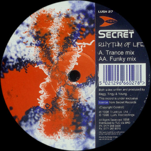 The Secret : Rhythm Of Life (12")