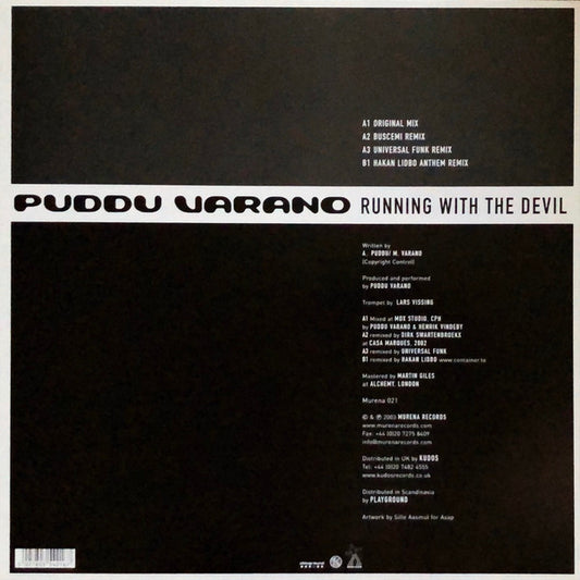 Puddu Varano : Running With The Devil (12")