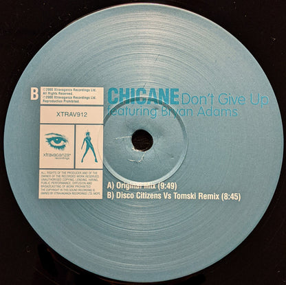 Chicane Featuring Bryan Adams : Don't Give Up (12")