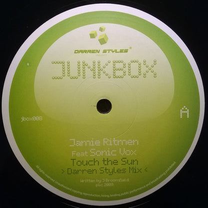 Jamie Ritmen Feat Sonic Vox : Touch The Sun (12")