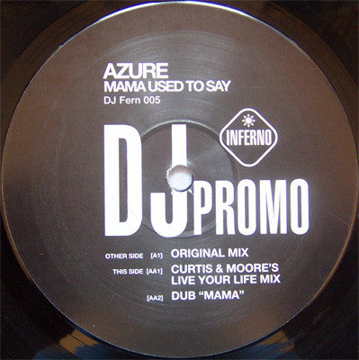 Azure : Mama Used To Say (12", Promo)