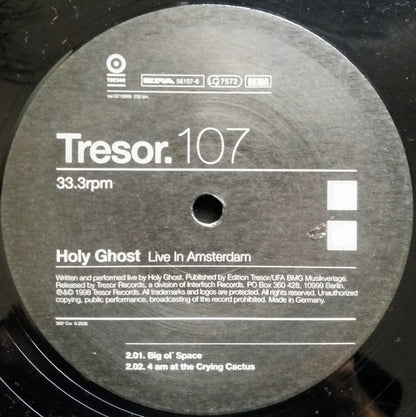 Holy Ghost* : Live In Amsterdam (12")