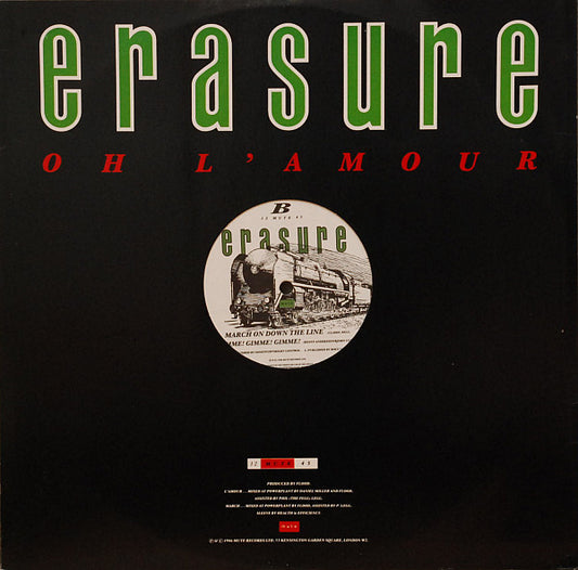 Erasure : Oh L'Amour (12", Single, RP, Die)
