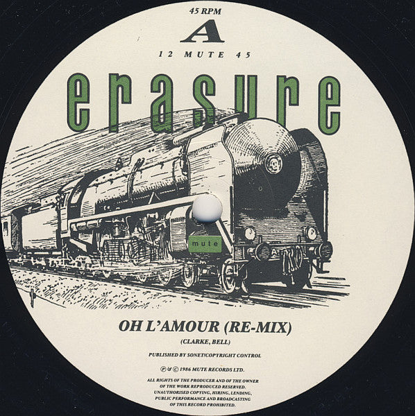 Erasure : Oh L'Amour (12", Single, RP, Die)