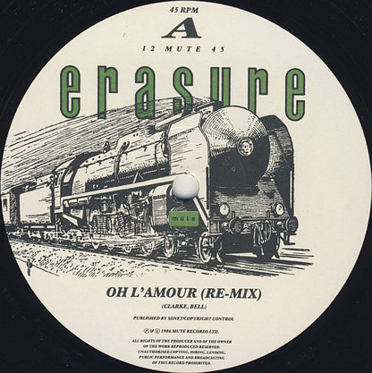 Erasure : Oh L'Amour (12", Single, RP, Die)