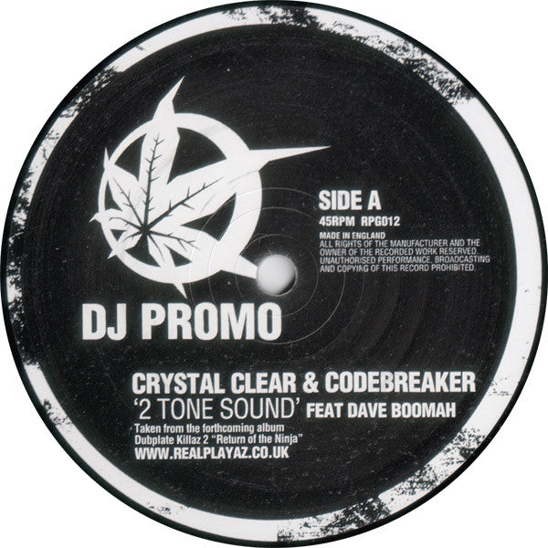 Crystal Clear (2) & Code:Breaker : 2 Tone Sound / The Sickness (12", Promo)