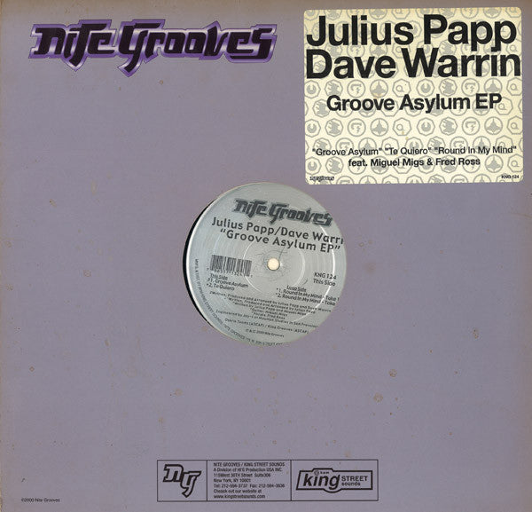 Julius Papp / Dave Warrin* : Groove Asylum EP (12", EP)