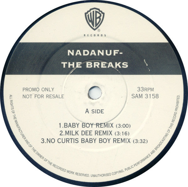 Nadanuf : The Breaks (12", Promo)