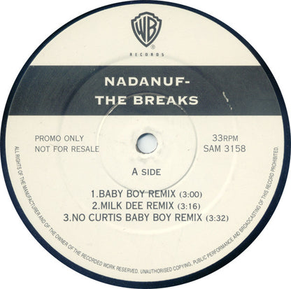 Nadanuf : The Breaks (12", Promo)
