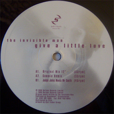 The Invisible Man (3) : Give A Little Love (12")