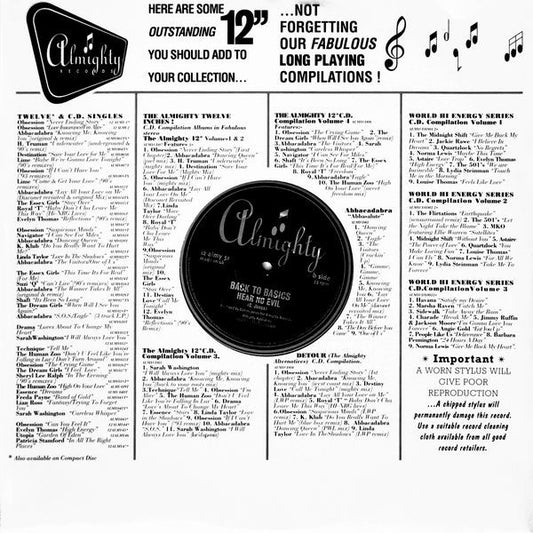 Back To Basics (3) : Please Forgive Me (12")