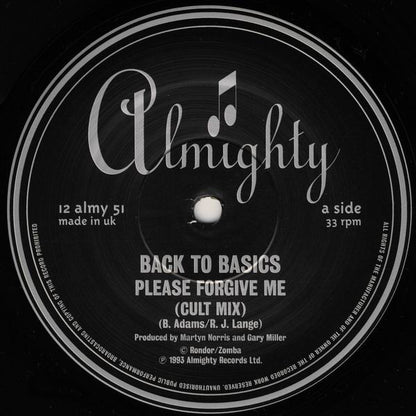 Back To Basics (3) : Please Forgive Me (12")