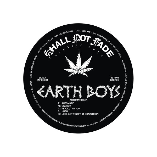 Earth Boys (2) : Automatic EP (12", EP)