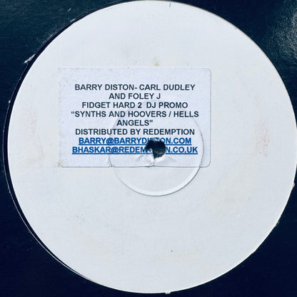 Barry Diston / Barry Diston, Carl Dudley & Foley J : Synths And Hoovers / Hells Angels (12", Promo, W/Lbl, Sti)