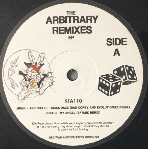 Jimmy J & Cru-L-T / Luna-C / DJ Force & The Evolution / DJ Brisk* : The Arbitrary Remixes EP (12", EP, Ltd)