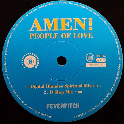 Amen! UK : People Of Love (12")