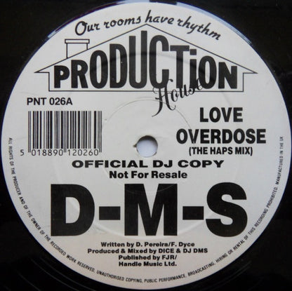 D-M-S* : Love Overdose (12")