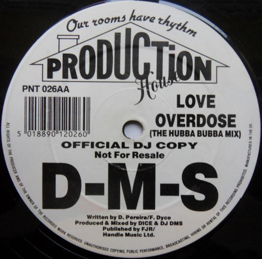 D-M-S* : Love Overdose (12")