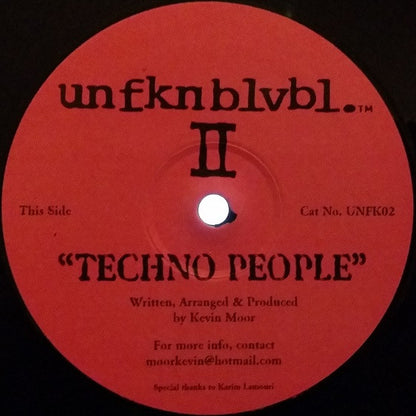 Kevin Moor : Kamagra / Techno People (12")