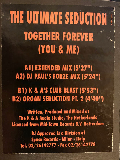 The Ultimate Seduction : Together Forever (You & Me) (12")